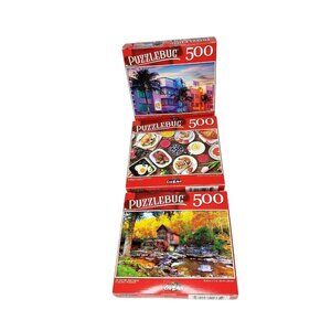 3 Puzzlebug by Crazyart 3-Pack 500 Pc Puzzle Bundle